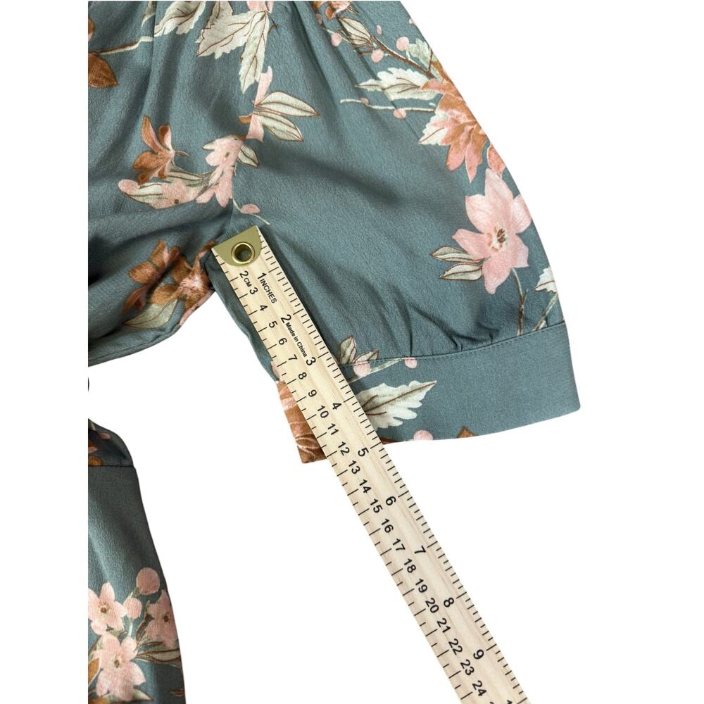 Petal & Pup Frampton Floral Maxi Dress NWT Size 6 Teal Pink Button Front - Picture 7 of 11